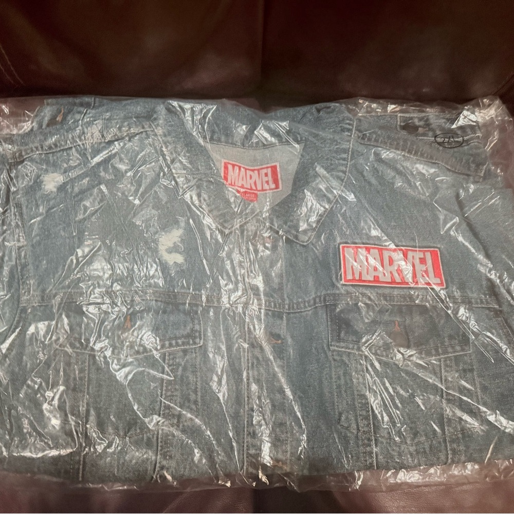 Marvel Distressed Blue Denim Jacket